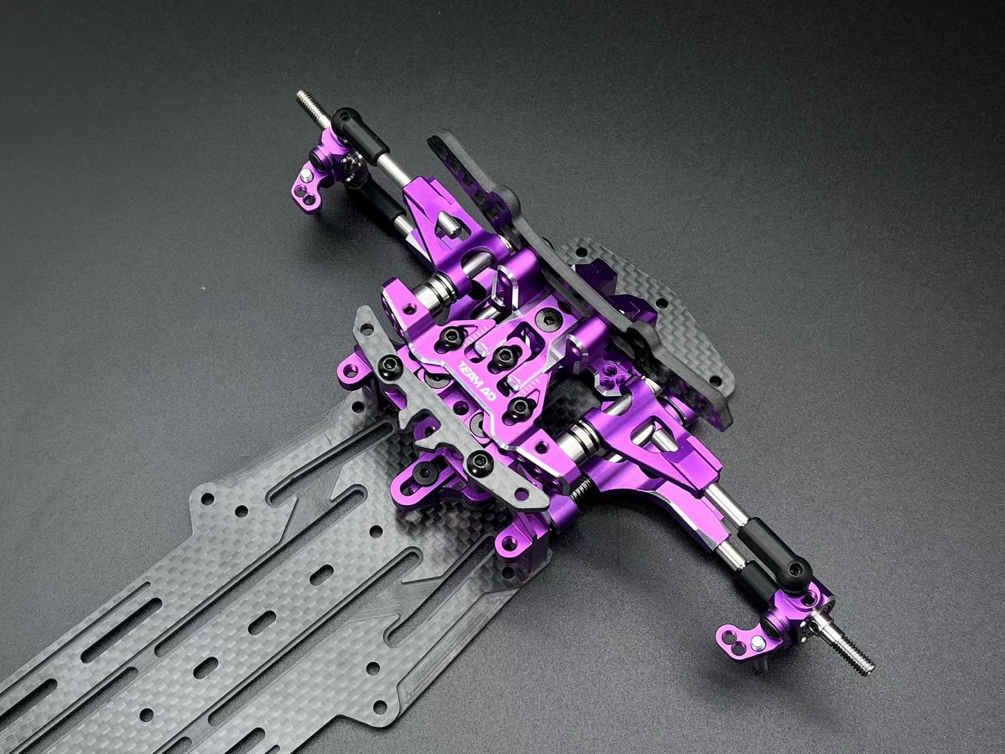 Team AD AD-XF Front Gearbox - Bulk Head (for AD X-Series) Purple
