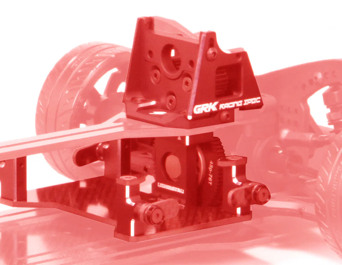 Shibata DR GRK-R Motor Mount Unit Set (Red)
