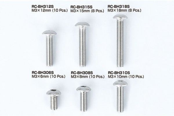 Reve D Stainless Steel BH Screw (M3×12mm, 10pcs)