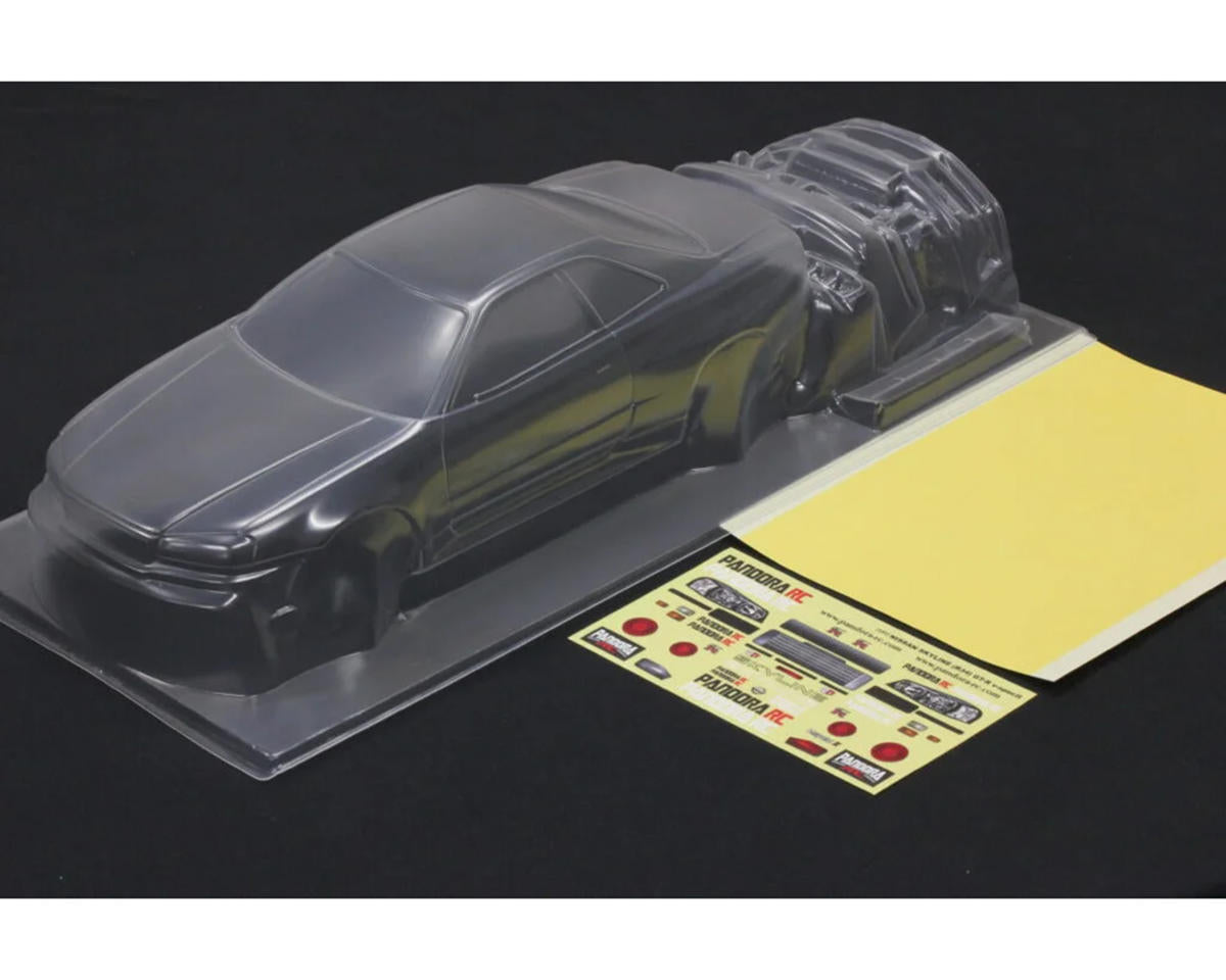 Pandora RC 1/10 Nissan Skyline BNR34 GT-R Drift Body Set (Clear) (257-260mm)