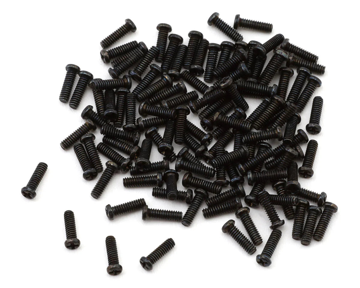 Pandora RC 1/10 Scale Overfender Screw Set (Black) (1.2x4mm) (Miniature Scale Drift Accessory)