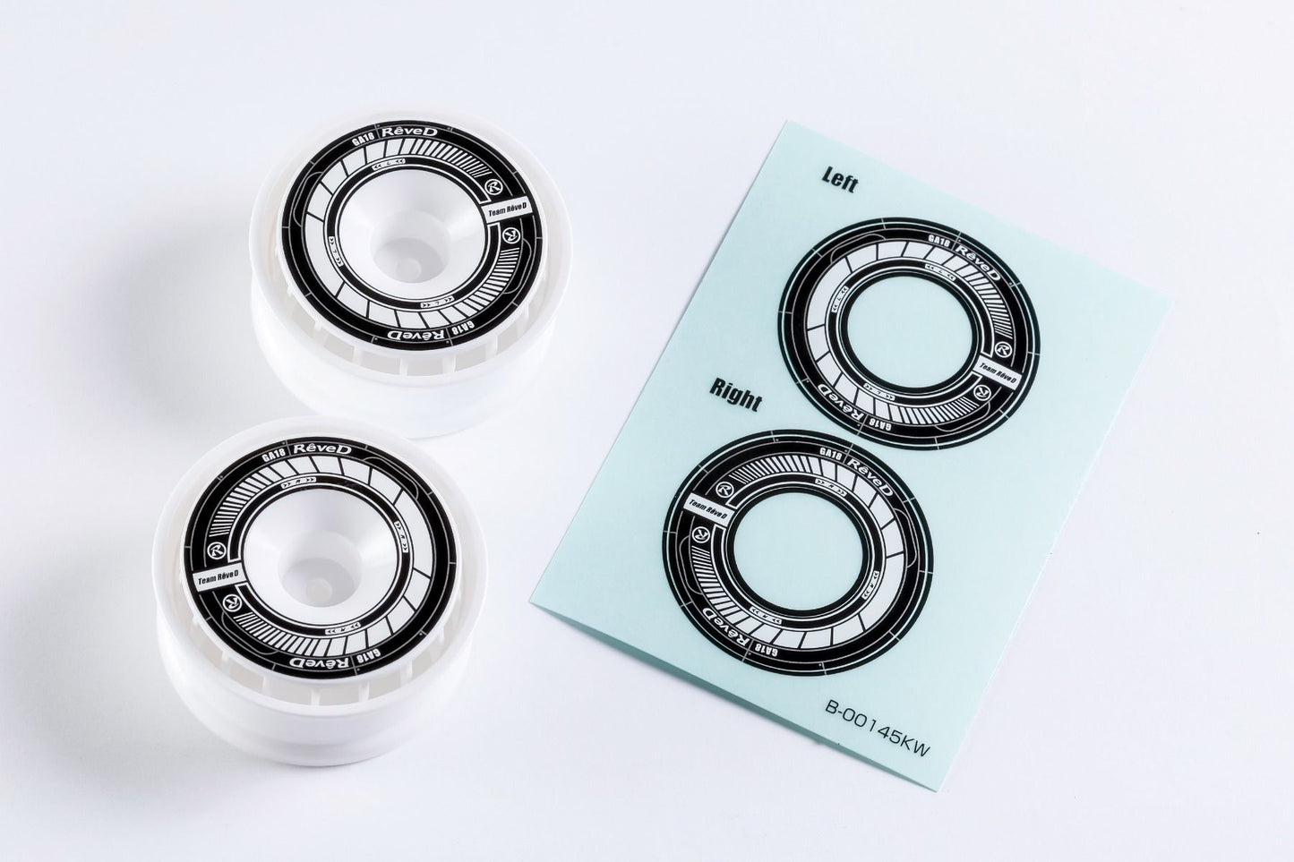 REVE D Wheel Sticker for RW-GA18 (Black/White)(RJ-WS01KW)