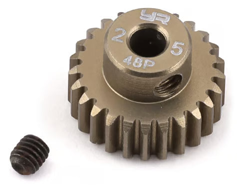 ProTek RC 48P Lightweight Hard Anodized Aluminum Pinion Gear (3.17mm Bore) (25T)