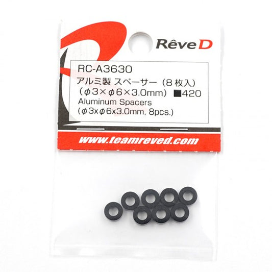 Reve D REVE D ALUMINUM SPACERS (3MM x 6MM x 3.0MM)