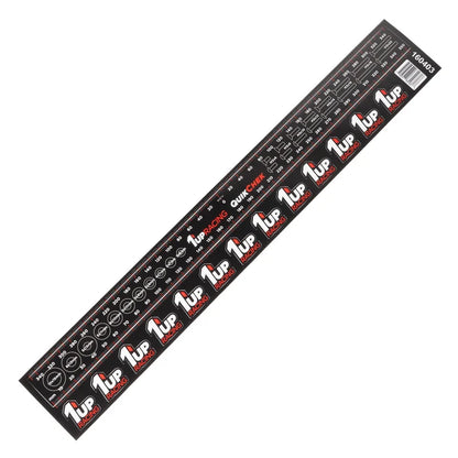 1UP Racing QuikChek Pit Ruler - RC Setup & Chassis Measurement Ruler