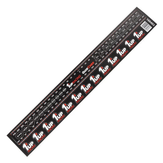 1UP Racing QuikChek Pit Ruler - RC Setup & Chassis Measurement Ruler