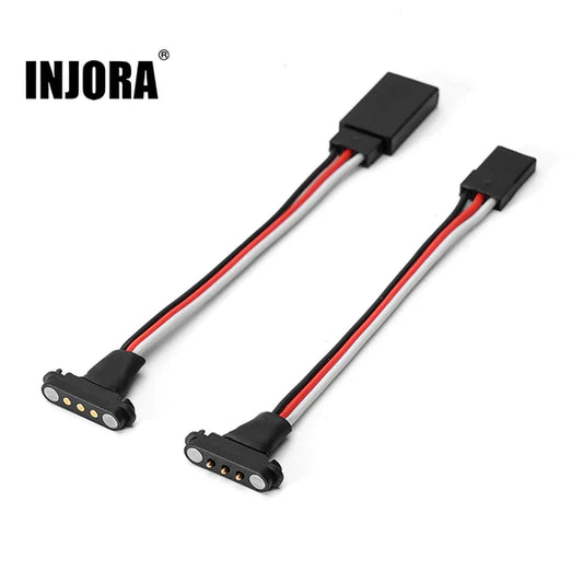 INJORA Magnetic Snap-on JR Extension Cable for RC Models