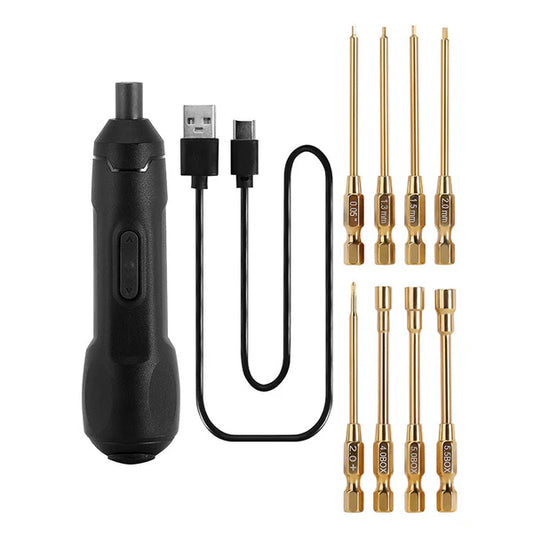 INJORA Mini Cordless Electric Screwdriver Set for 1/18 1/24 RC Crawler