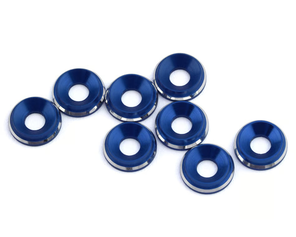 1UP Racing 7075 LowPro M3 Countersunk Washers with Shine Chamfer
