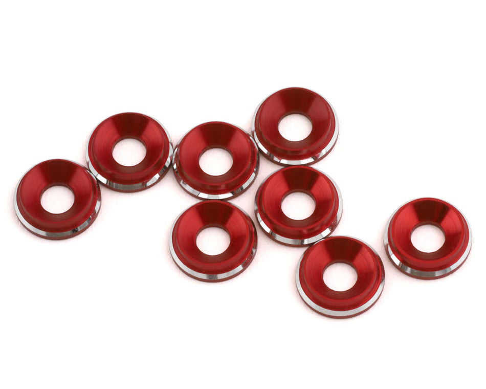 1UP Racing 7075 LowPro M3 Countersunk Washers with Shine Chamfer