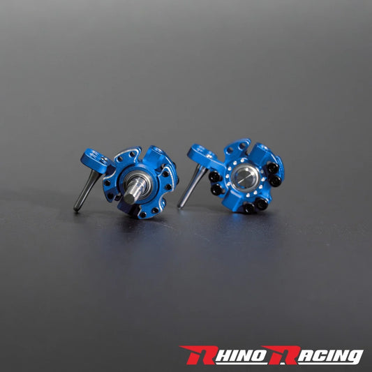 Rhino Racing SHARK - SR Series Front Steering Aluminum Knuckle Set- Blue (RR-1405BL)