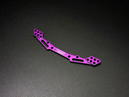 Team AD REAR ALUMINUM BODY MOUNT POST BRACE - PURPLE [Team AD] AD-9040P (purple)