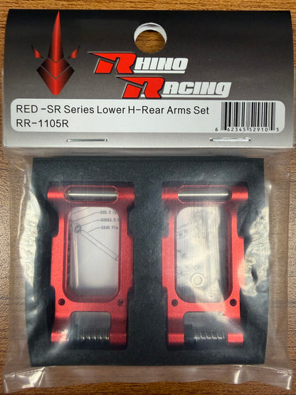 Rhino Racing SHARK - SR Series Lower Rear H-Arms Set (RED) (RR-1105R)