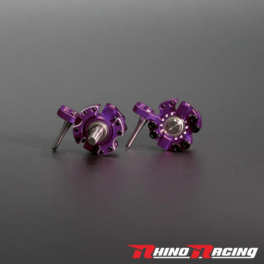Rhino Racing SHARK - SR Series Front Steering Aluminum Knuckle Set- Purple (RR-1405P)