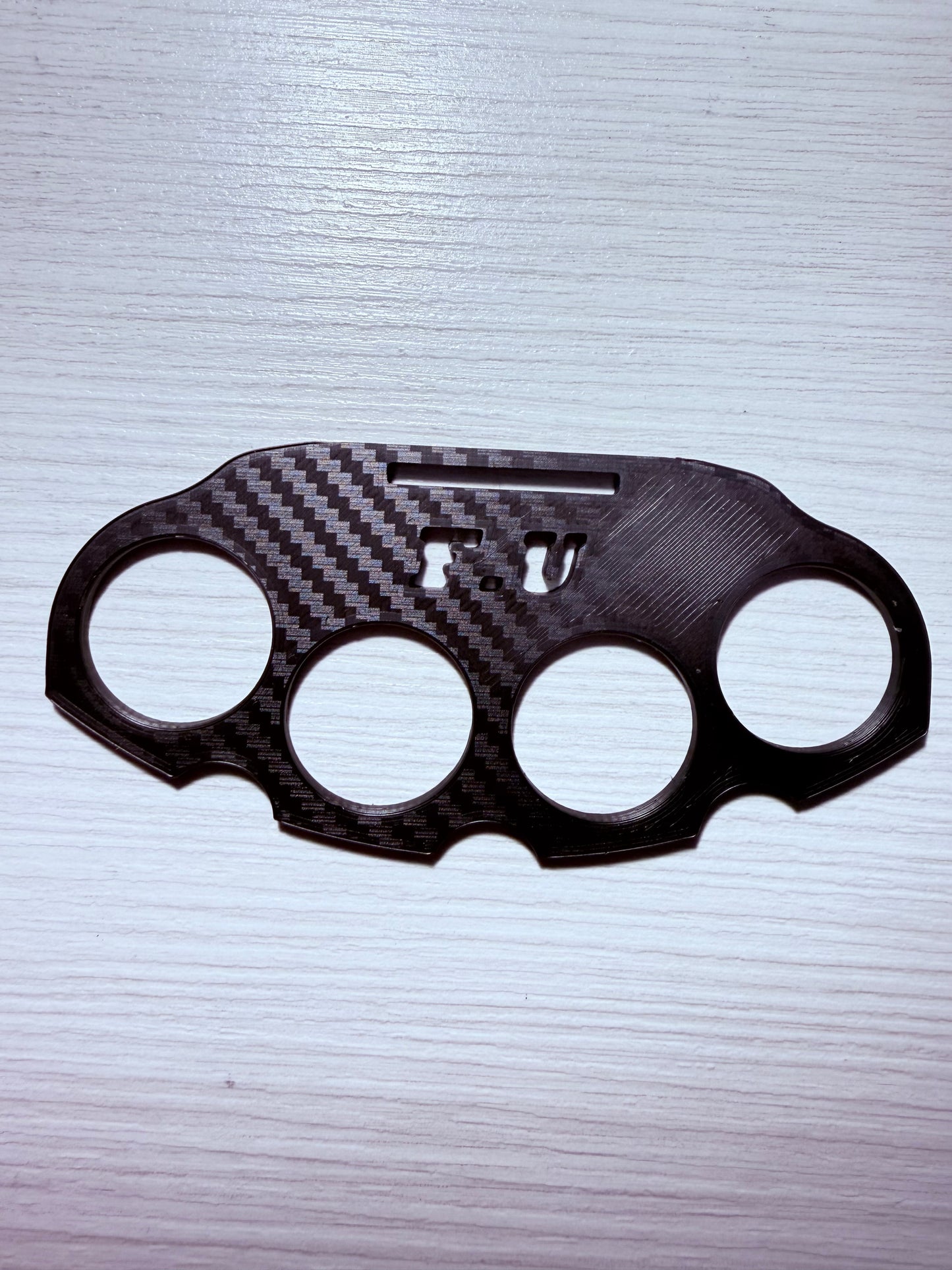 F.U RC CLUB Brass Knuckle Rear Bumper (Black)