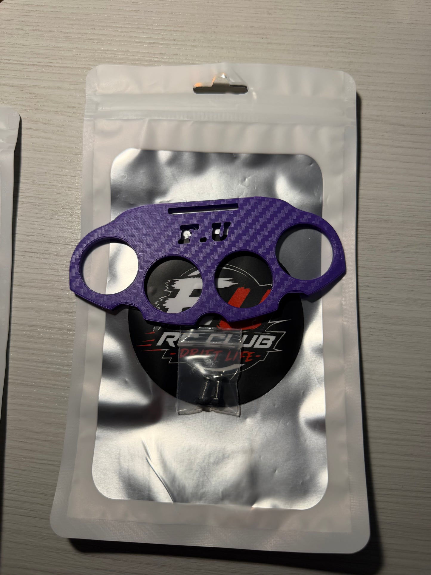 F.U RC CLUB Brass Knuckle Rear Bumper (Purple)