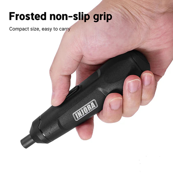 INJORA Mini Cordless Electric Screwdriver Set for 1/18 1/24 RC Crawler