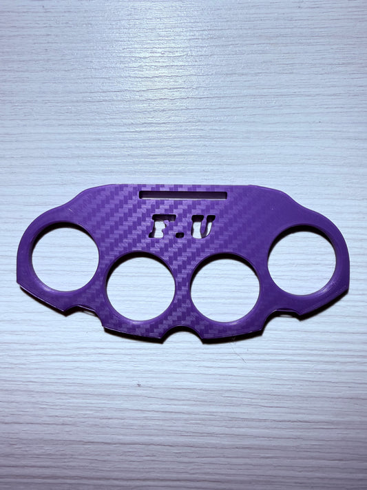 F.U RC CLUB Brass Knuckle Rear Bumper (Purple)