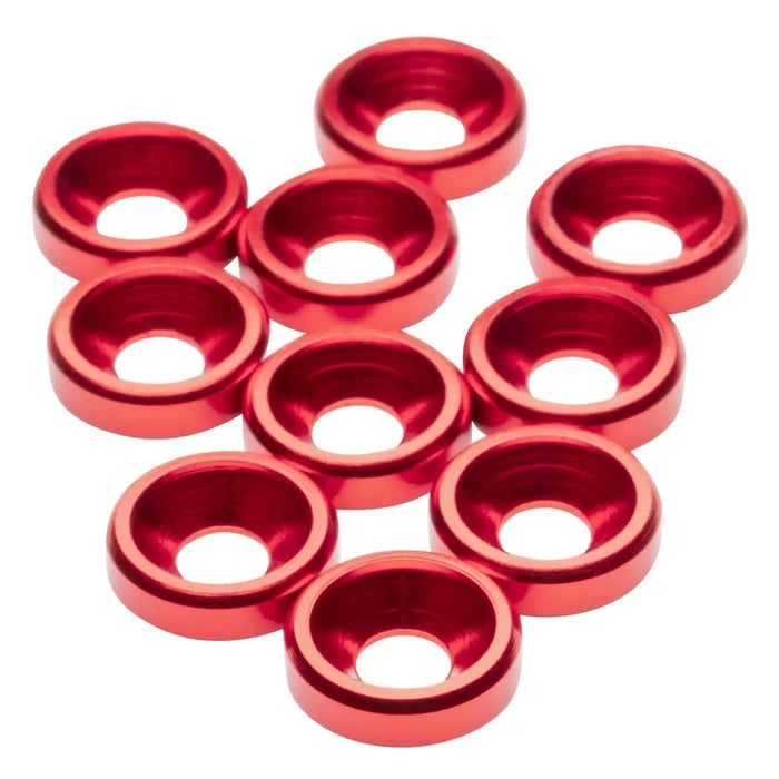 1UP Racing Premium Aluminum Countersunk Spacers - RC Drift Chassis Hardware (10pk)