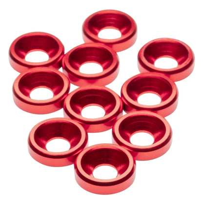 1UP Racing Premium Aluminum Countersunk Spacers - RC Drift Chassis Hardware (10pk)