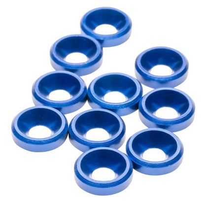 1UP Racing Premium Aluminum Countersunk Spacers - RC Drift Chassis Hardware (10pk)