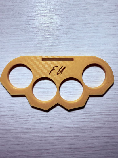 F.U RC CLUB Brass Knuckle Rear Bumper (Yellow)