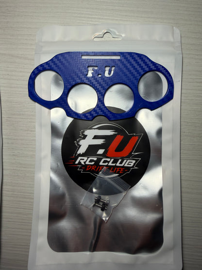 F.U RC CLUB Brass Knuckle Rear Bumper (Blue)