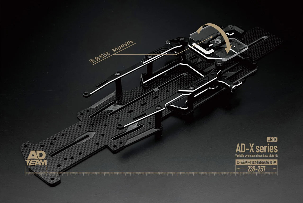 Team AD AD-X series RDX Adjustable Wheelbase Conversion Kit (DDSS) - RED [TEAM AD] AD-9020R