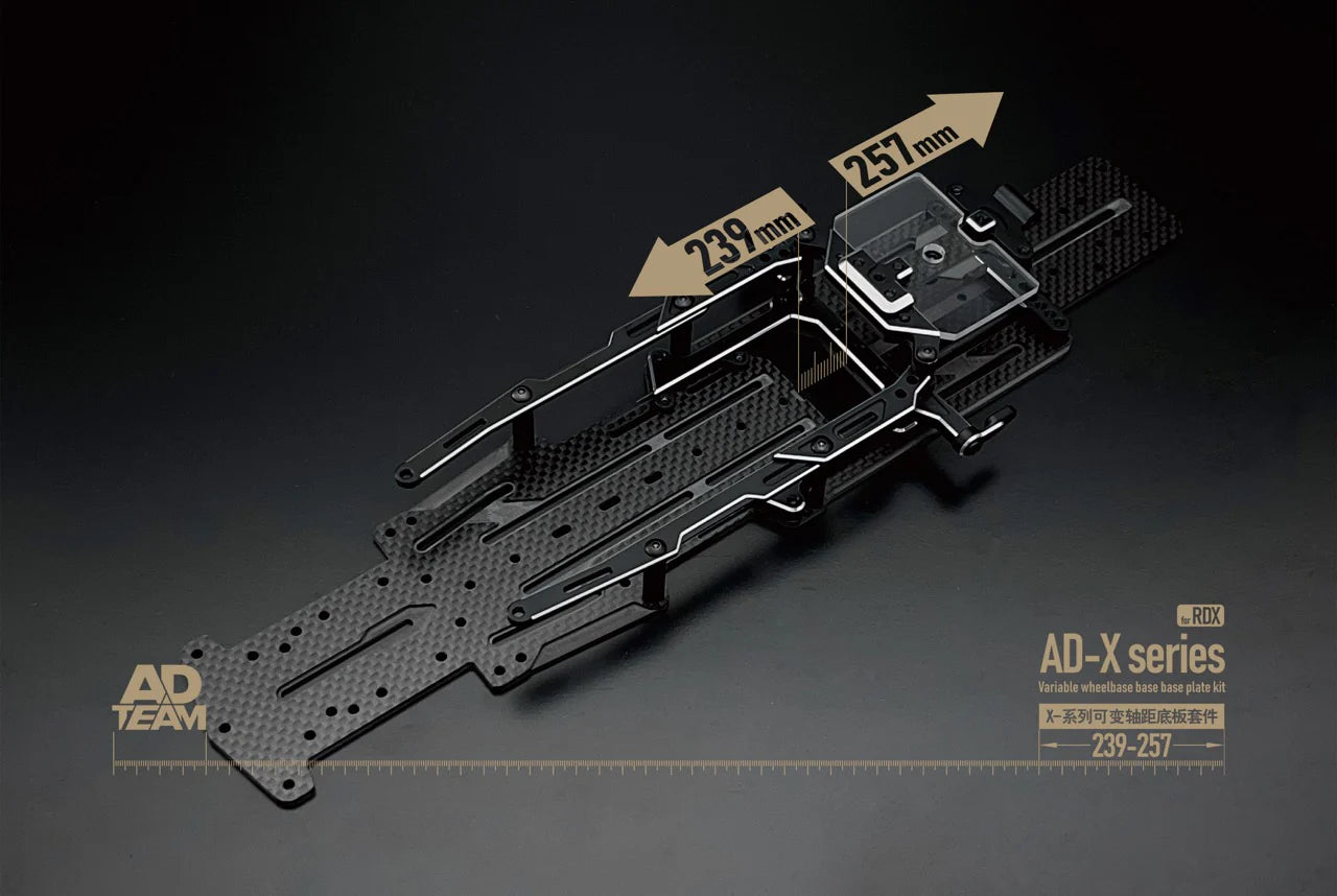 Team AD AD-X series RDX Adjustable Wheelbase Conversion Kit (DDSS) - RED [TEAM AD] AD-9020R