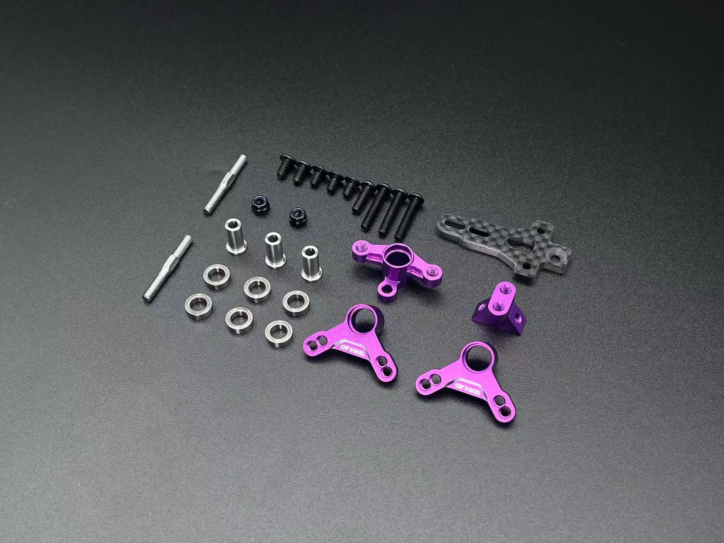 Team AD AD-XF IFS - Horizontal Shock Conversion Kit - PURPLE [Team AD] AD-XF AD-9018P