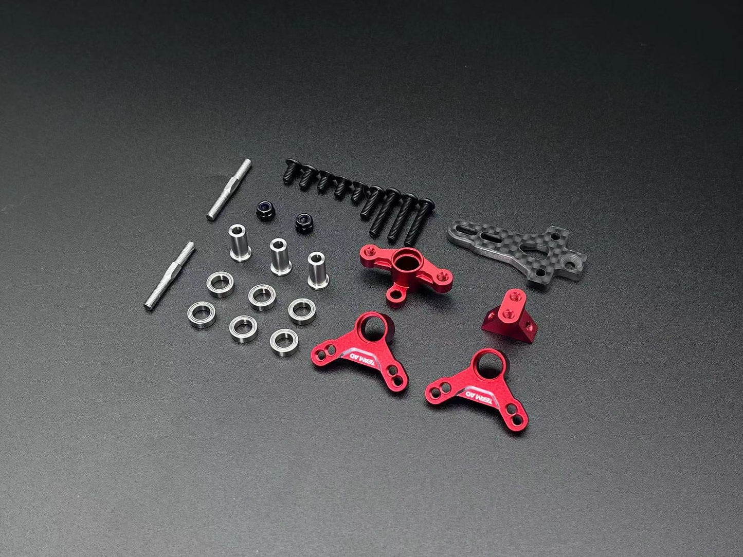 Team AD AD-XF IFS - Horizontal Shock Conversion Kit - RED [Team AD] AD-XF AD-9018r