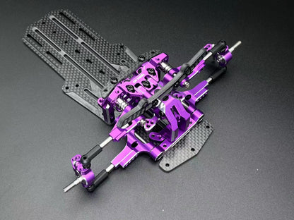 Team AD AD-XF Front Gearbox - Bulk Head (for AD X-Series) Purple