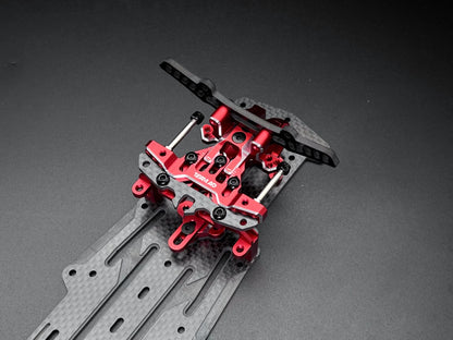 Team AD AD-XF Front Gearbox - Bulk Head (for AD X-Series) (RED)