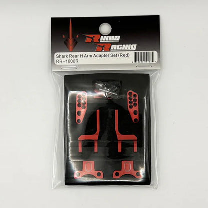 Rhino Racing SHARK - Rear H Adapter Set – (RED) For SHARK DDSS YD2 RMX RDX RR-1600R