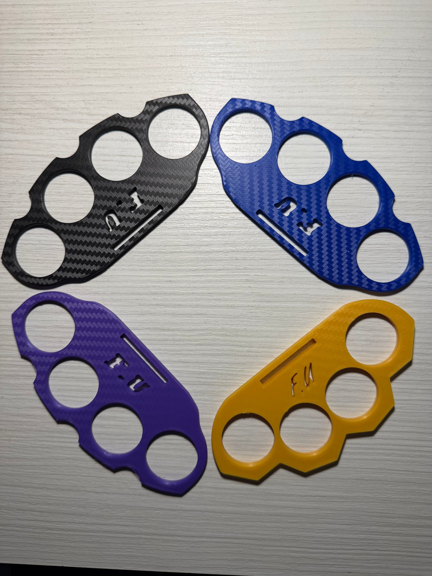 F.U RC CLUB Brass Knuckle Rear Bumper (Blue)