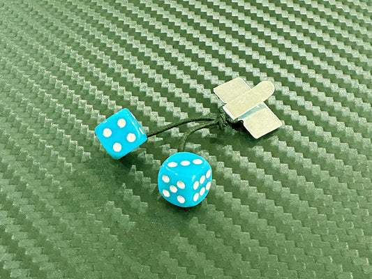 ETO Works Fuzzy Dice Neon Turquoise
