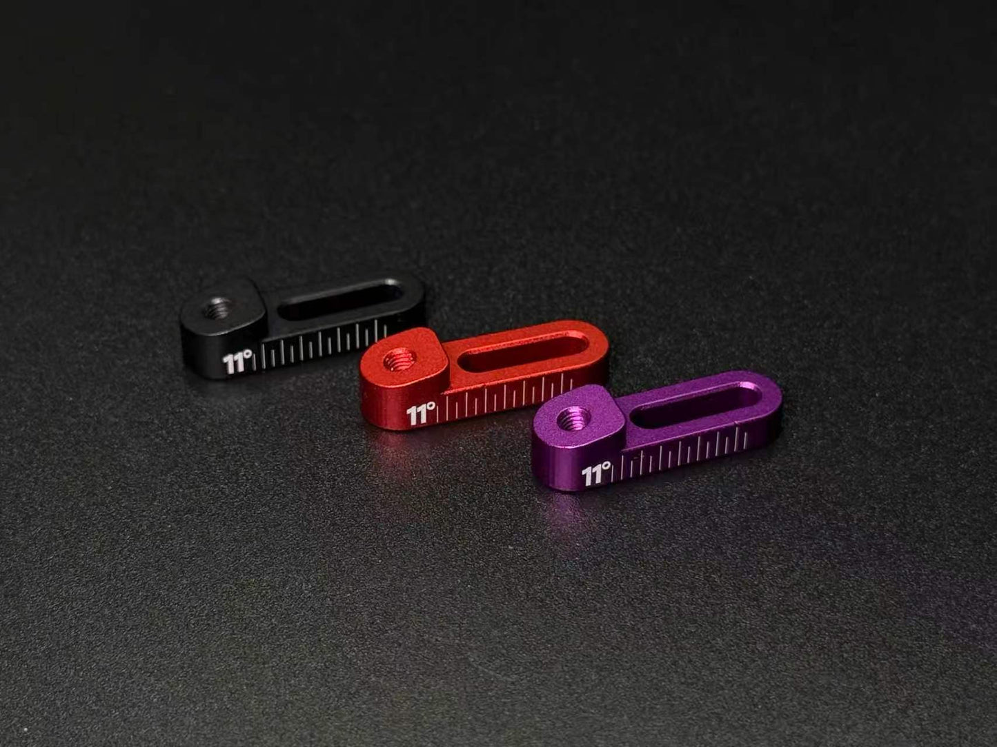 Team AD 11 Degree Forward Tilt Steering Block Base -  RED  (AD-90191R)