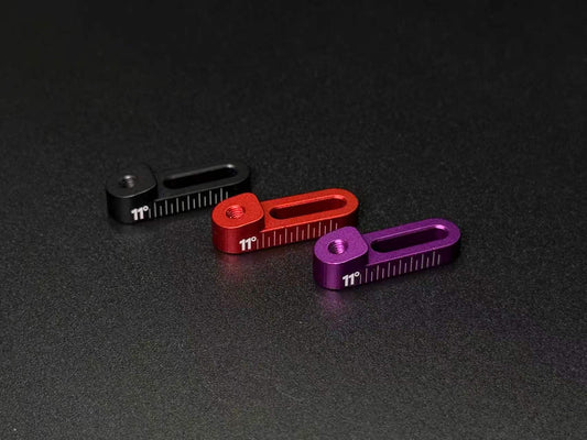 Team AD 11 Degree Forward Tilt Steering Block Base - PURPLE (AD-90191P)
