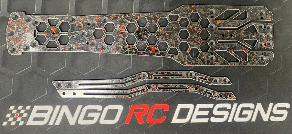 Bingo RC Designs Wasp RMX 4 Chassis forged red