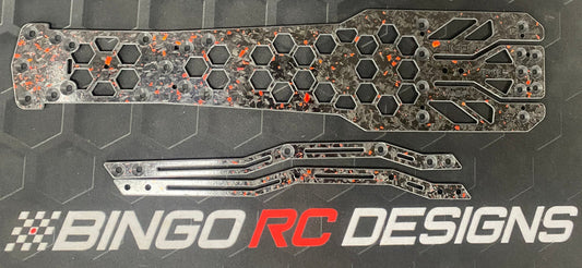 Bingo RC Designs Wasp RMX 4 Chassis forged red