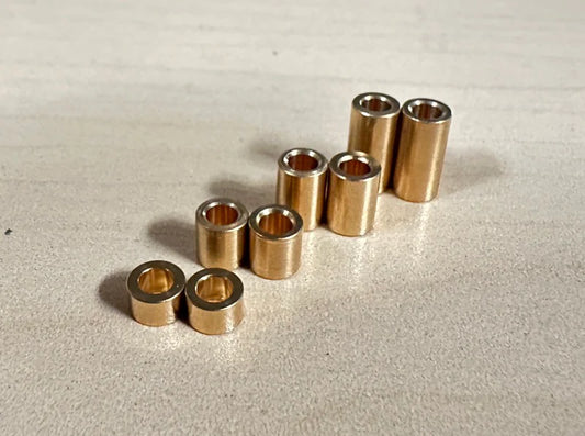Scale Reflex BRASS Weighted M3 Spacer Shims (3mm 5mm 7mm 10mm) (8-Pack) 3x6[Scale Reflex] 830043