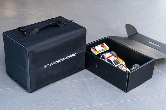Koswork 1/10 RC Car Carrying Bag with 2 Hard Cases – Buggy, Touring & Drift (KOS32155CASE)