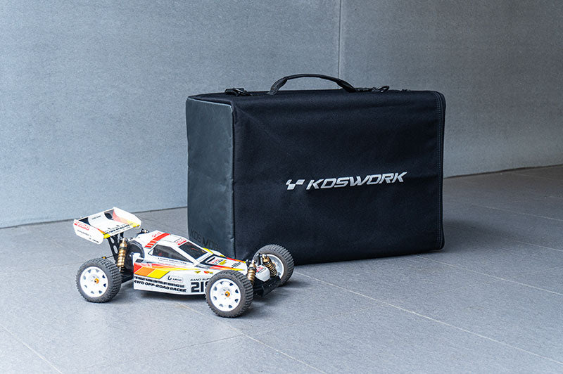 Koswork 1/10 RC Car Carrying Bag with 2 Hard Cases – Buggy, Touring & Drift (KOS32155CASE)