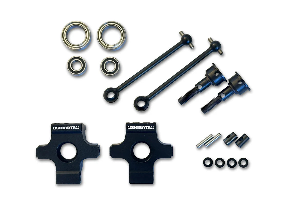 SHIBATA DR GRK USA Inset rear knuckle (BLACK) (R31S323BK)