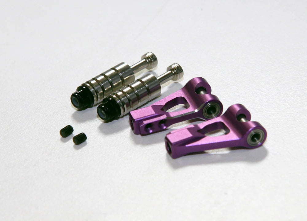 Rhino Racing SHARK - Upper Aluminum Arm Set For SHARK DDSS YD2 RMX RDX - Purple - (RR-1200P)