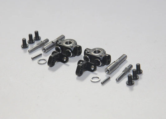 Rhino Racing SHARK - Front Steering Aluminum Knuckle Set -  BLACK [Rhino Racing] RR-1400B