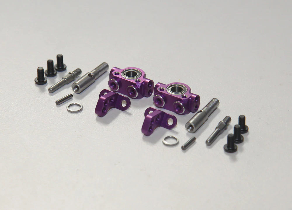 Rhino Racing SHARK - Front Steering Aluminum Knuckle Set - PURPLE  [Rhino Racing]  RR-1400P
