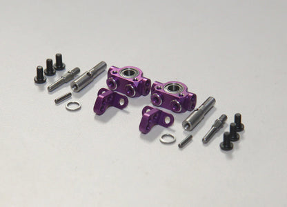 Rhino Racing SHARK - Front Steering Aluminum Knuckle Set - PURPLE  [Rhino Racing]  RR-1400P