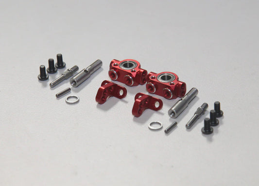 Rhino Racing SHARK - Front Steering Aluminum Knuckle Set - RED  [Rhino Racing]  RR-1400R