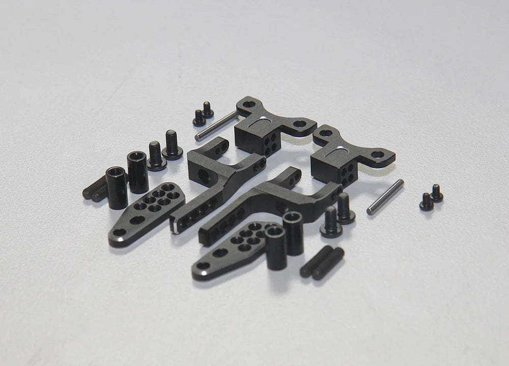 Rhino Racing SHARK - Rear H Arm Adapter Set - BLACK [Rhino Racing] RR-1600B